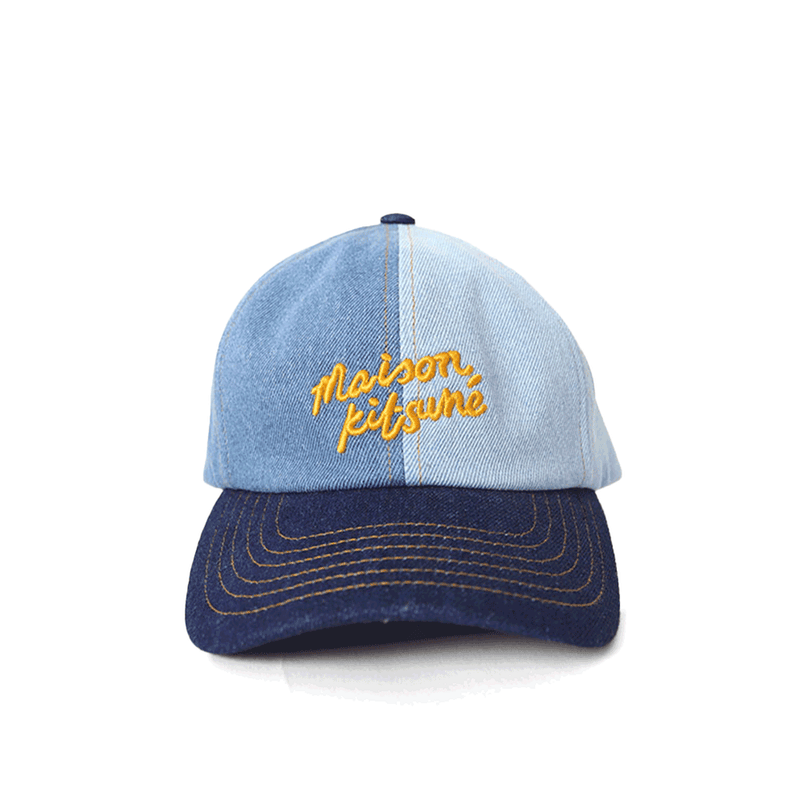 Maison Kitsune Denim Unisex Baseball Cap MM06106 WW5022 P471