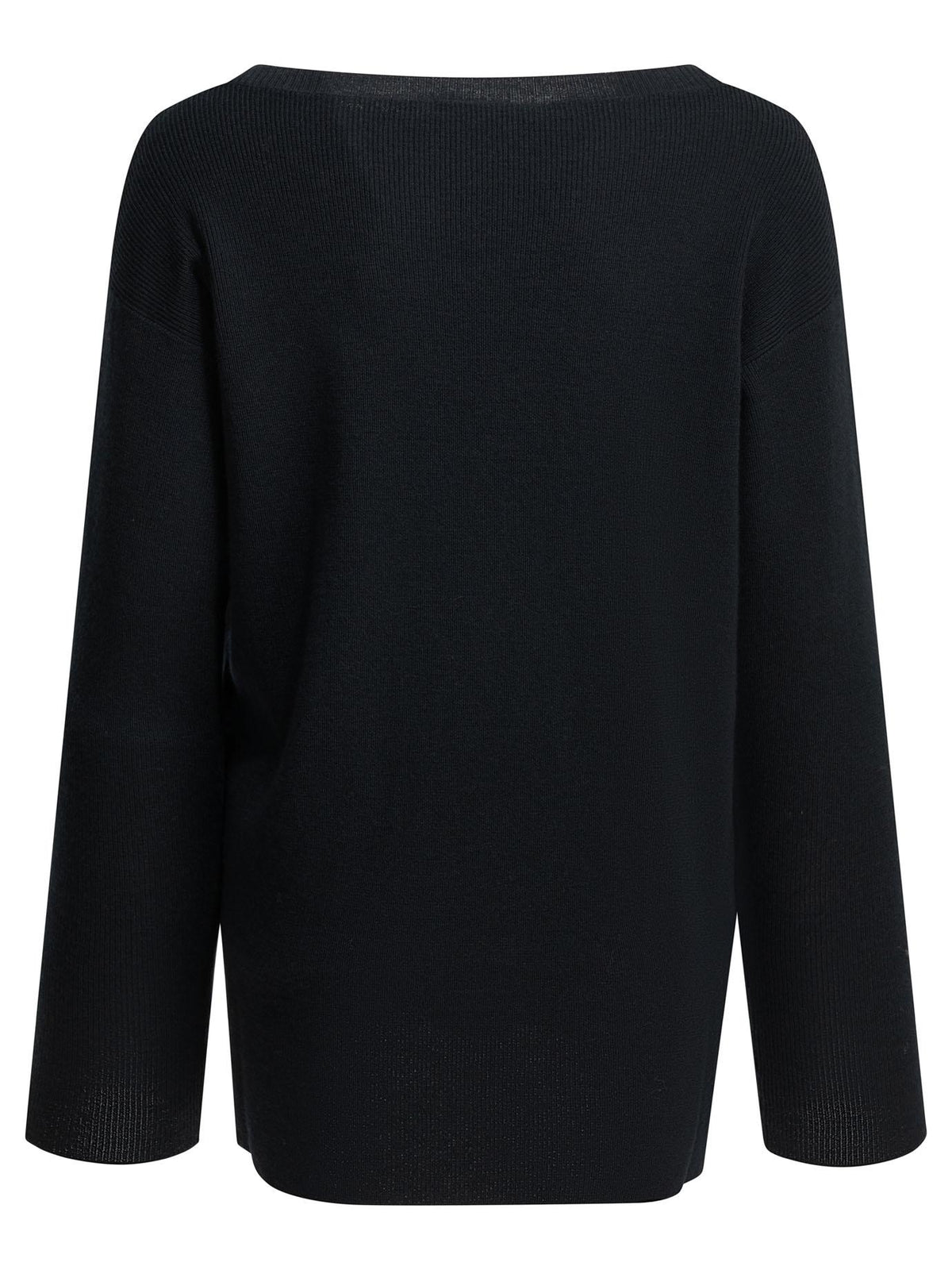 Miu Miu Wool Round Neck Knit Sweater Beige Women
