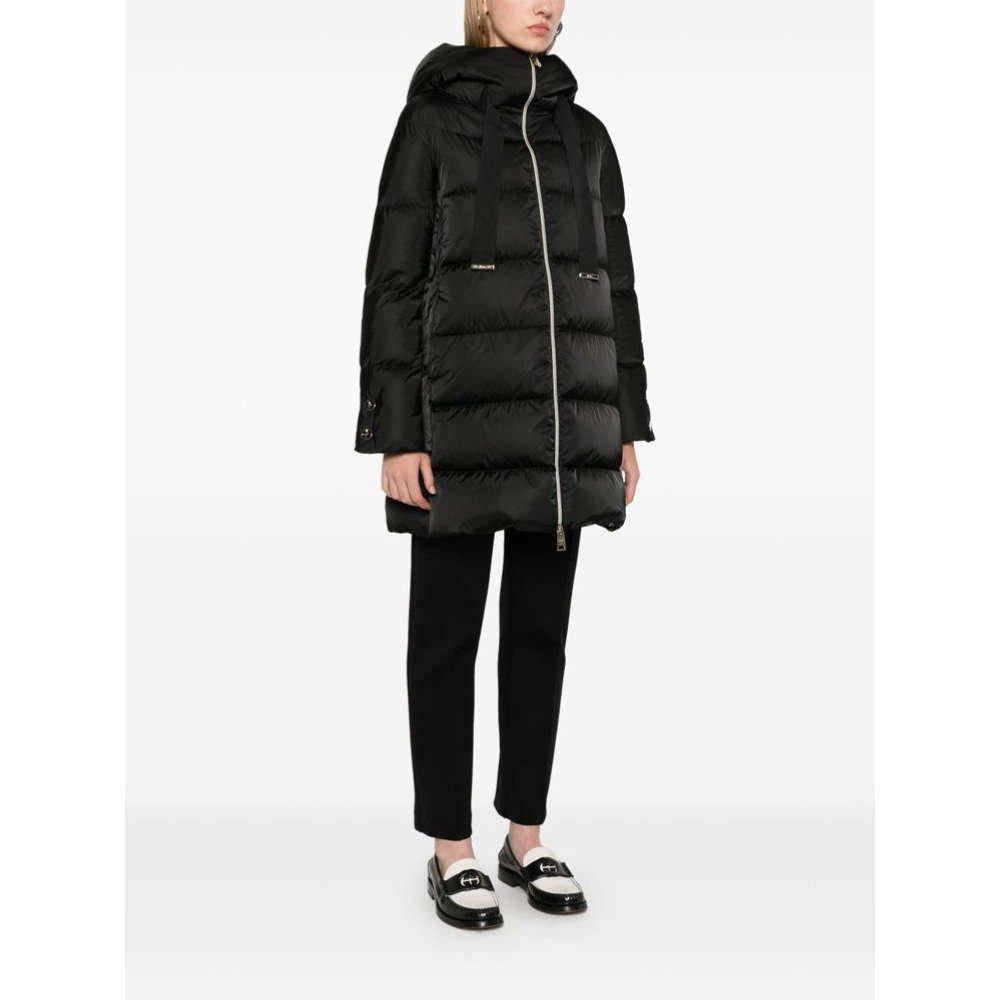 Herno Satin A-Shape Black Women’s Puffer Jacket