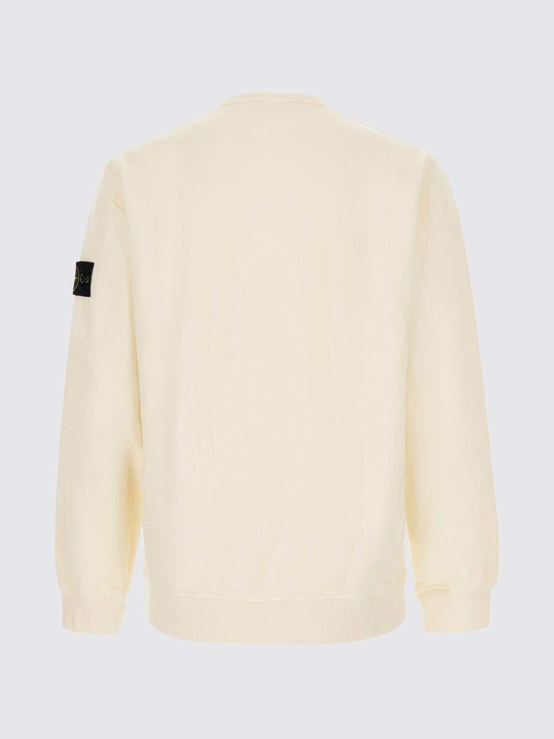 STONE ISLAND Blue Cotton Logo Sweatshirt