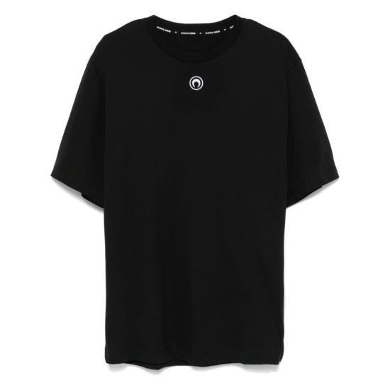 Marine Serre Black Short Sleeve T-Shirt MTT077ACJER0009BK99