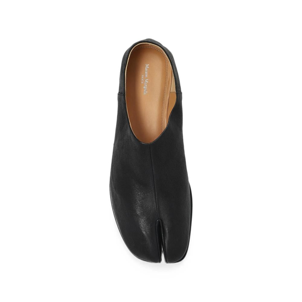 Maison Margiela Black Leather Slip-On Loafers for Men