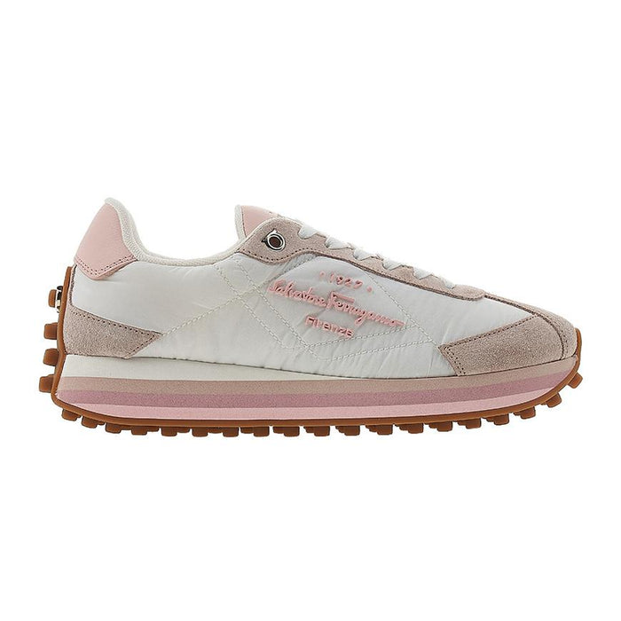 Ferragamo Women's Logo Low Top Sneakers Pink Lemon 0756564
