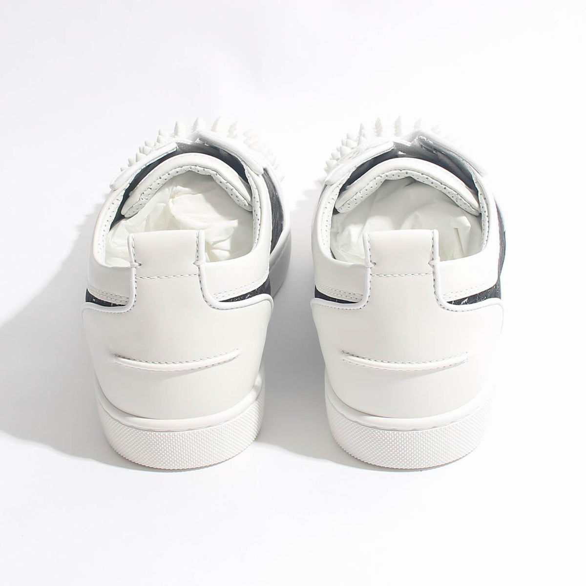 Christian Louboutin Junior Spike Low-Top Sneakers White/Black