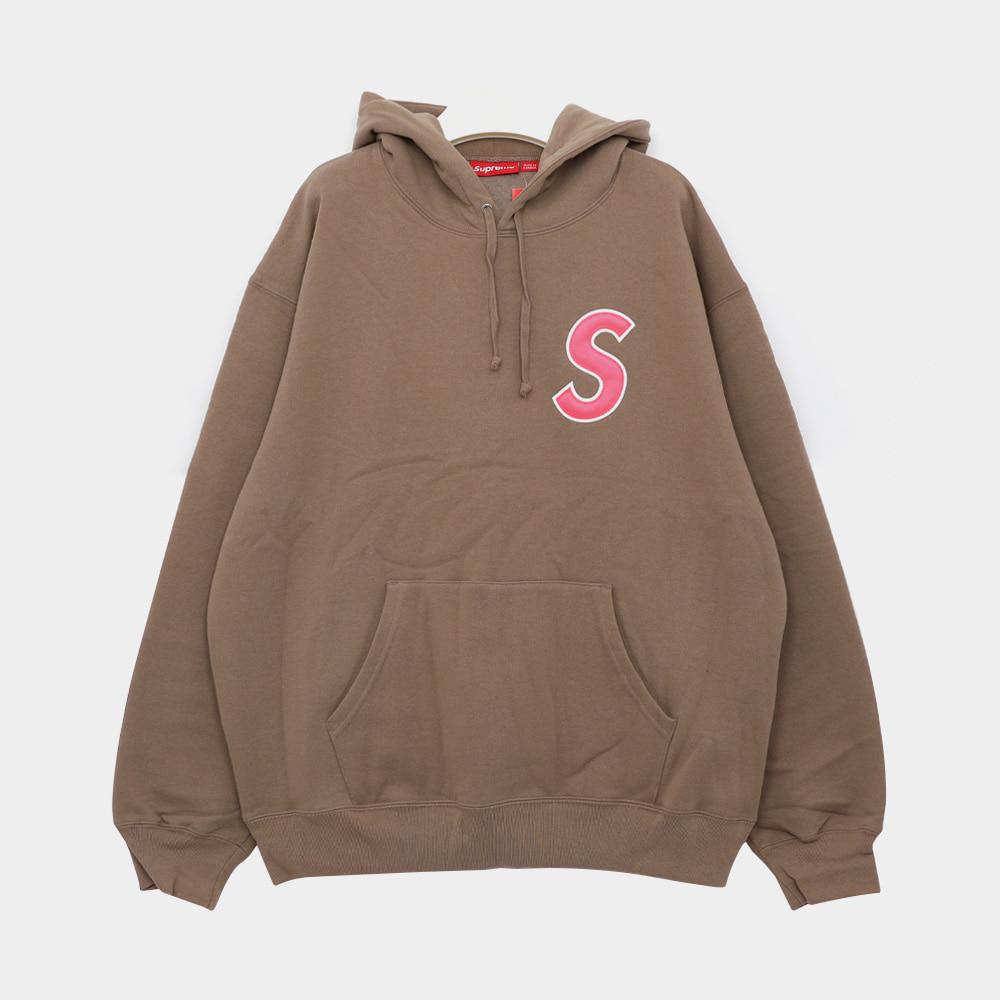 Supreme S Logo Pocket Fleece Men’s Hoodie SS25SW3 DUSTY BRN