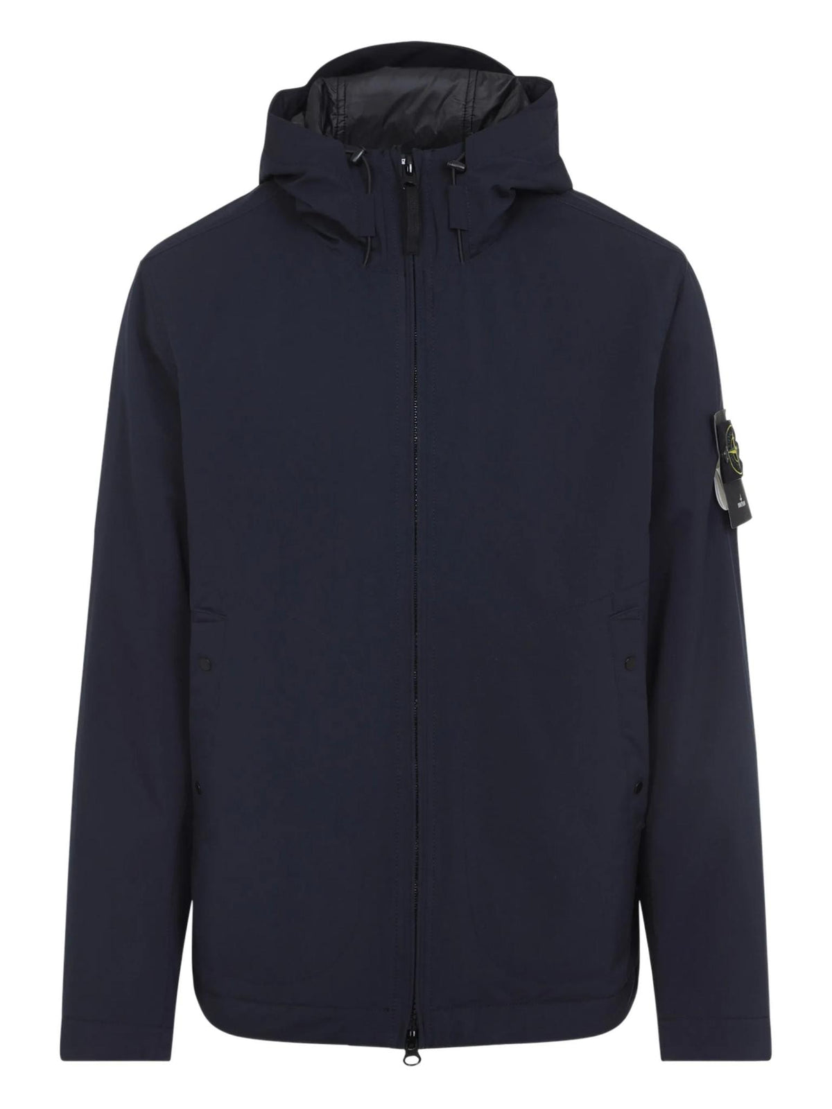 STONE ISLAND Black Nylon Anorak Pullover Jacket for Men