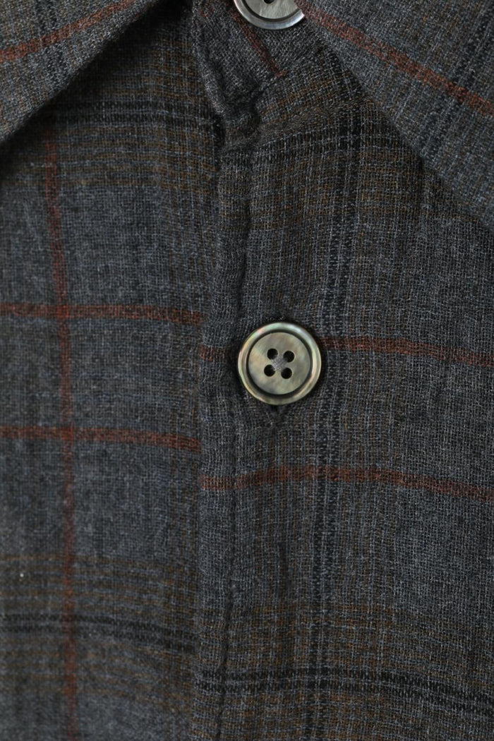 OUR LEGACY BAZAAR Check Breeze Weave Above Long Sleeve Shirt