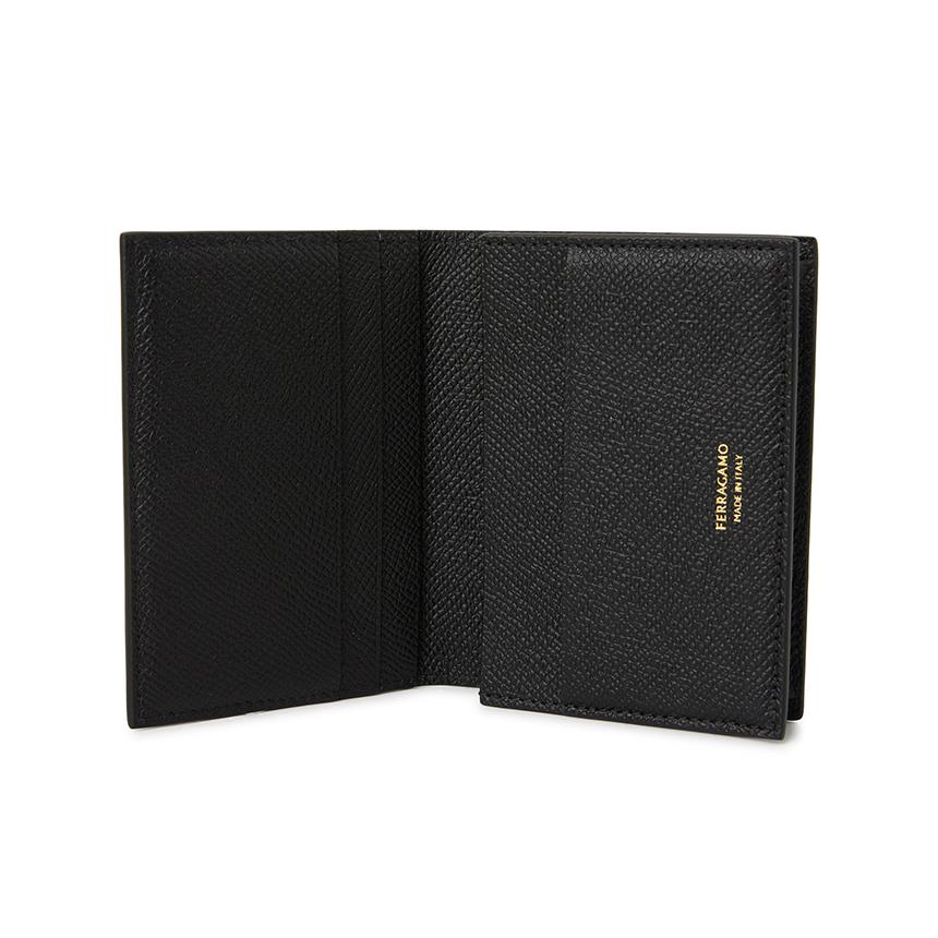 Ferragamo Gancini Men’s Leather Card Holder Wallet 661607 0781793