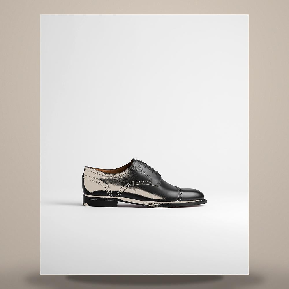 DIOR Black Smooth Calfskin Brogue Derby Pumps/Heels 3DE459ACB H900