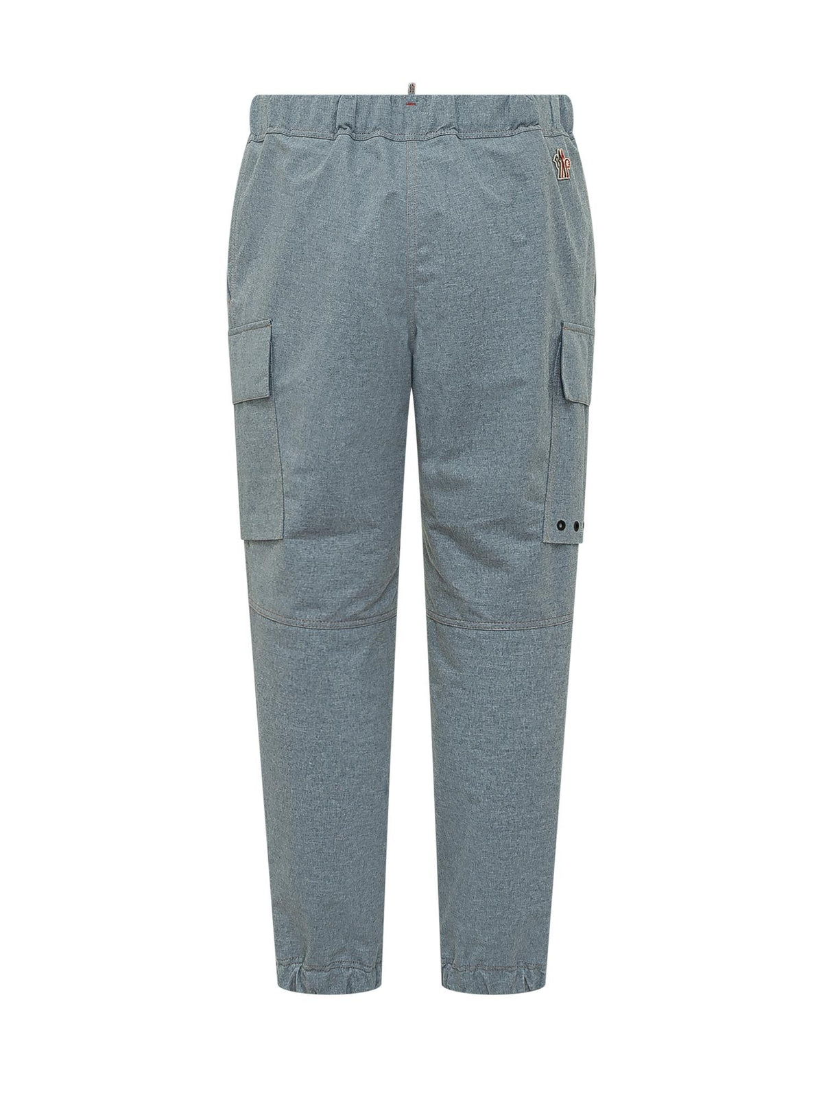 Moncler Navy Cotton Cropped Trousers for Men