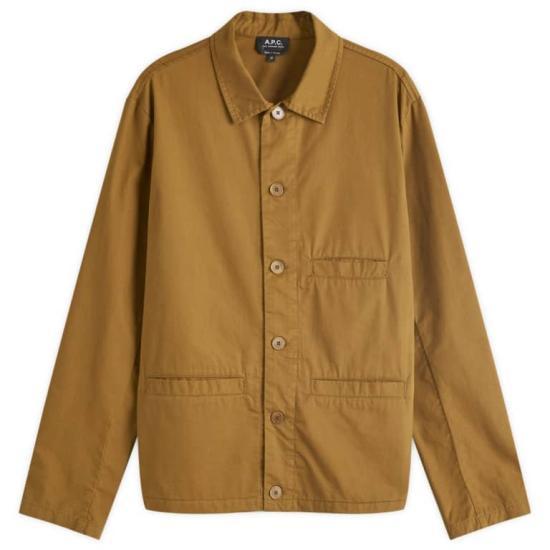 A.P.C. Brown Cotton Zip Jacket COGZRH02783CAG