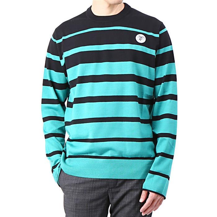 Lanvin Stripe Crewneck Knit Sweater for Men RMPO0010P18 4010