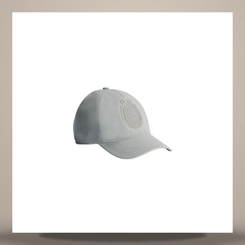 DIOR Gray Cotton D-Player Bucket Hat Medallion CPC00190ECOT C820