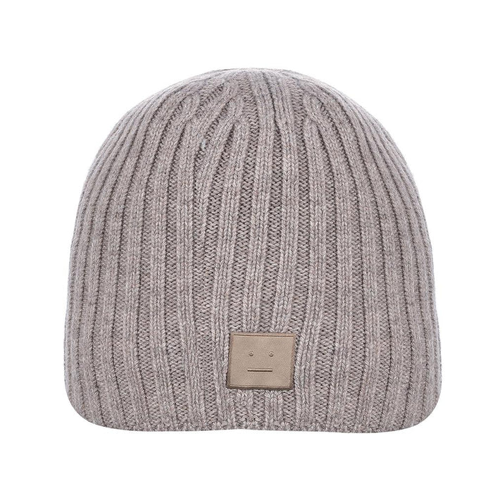 Acne Studios Unisex Knit Beanie Hat C40387 GREIGE MELANGE