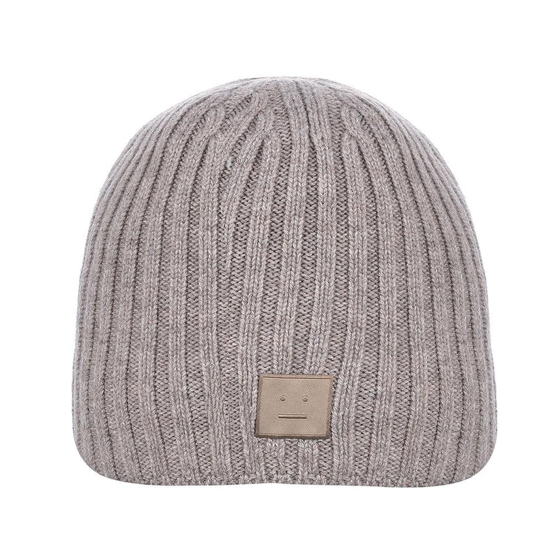 Acne Studios Unisex Knit Beanie Hat C40387 GREIGE MELANGE