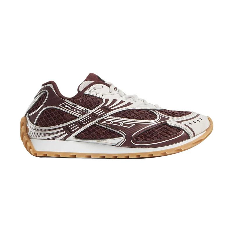 Bottega Veneta Orbit Barolo Silver Women’s Low-Top Sneakers