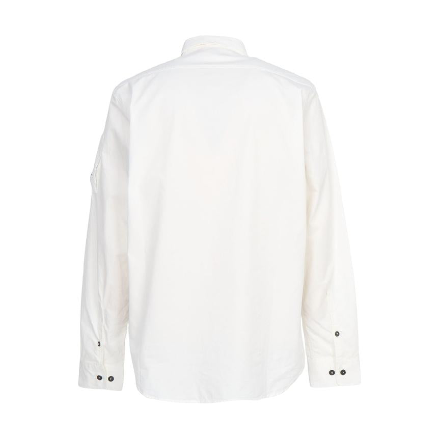 CP Company Men’s Long Sleeve Shirt White Cotton