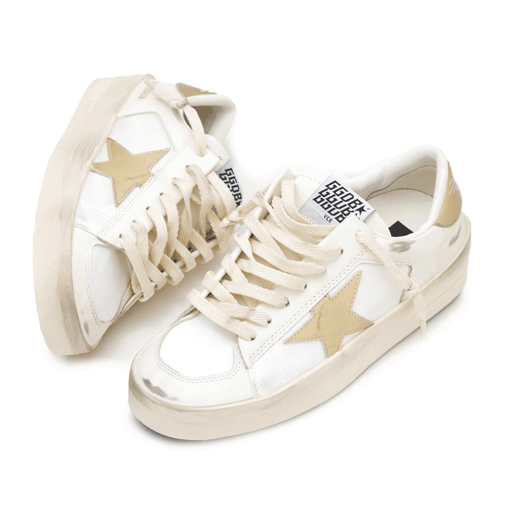 GOLDEN GOOSE Star Detail Gold Low-Top Sneakers Women