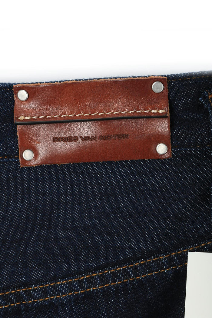 Dries Van Noten Indigo Denim Pleated Jeans 251 020923 1552 507