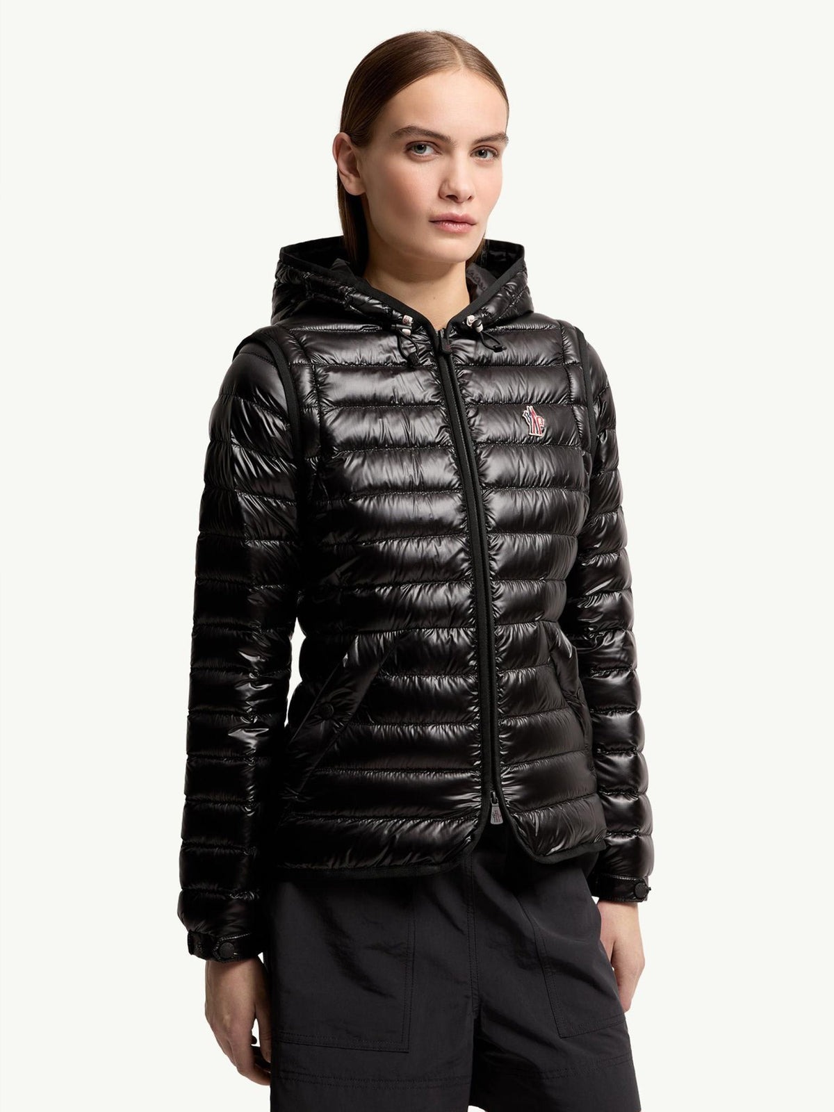 Moncler Black Down Puffer Jacket for Women