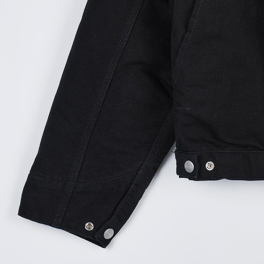 CARHARTT WIP Women OG Detroit Jacket Black Duck Canvas Jacket