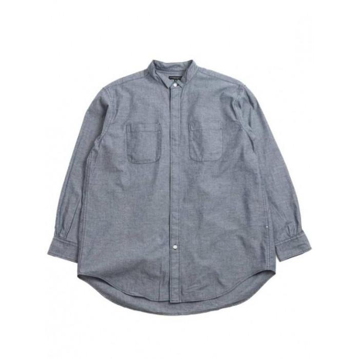 Engineered Garments Men's Indigo Cotton Chambray Wing Colla 24F1A031 PS053 ZT194