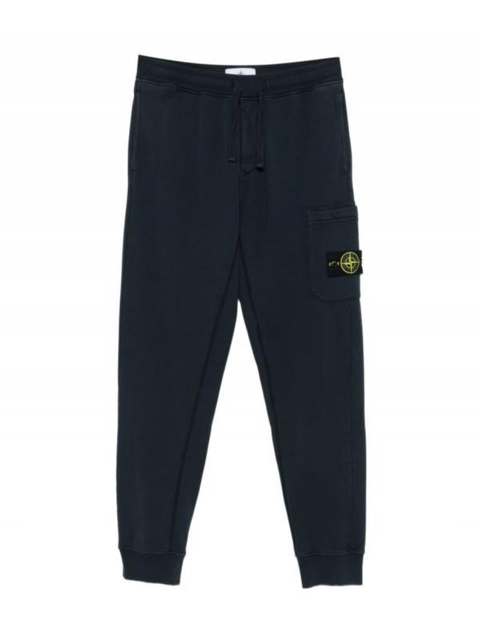 STONE ISLAND Organic Cotton Fleece Slim Fit Cargo Jogger Pants