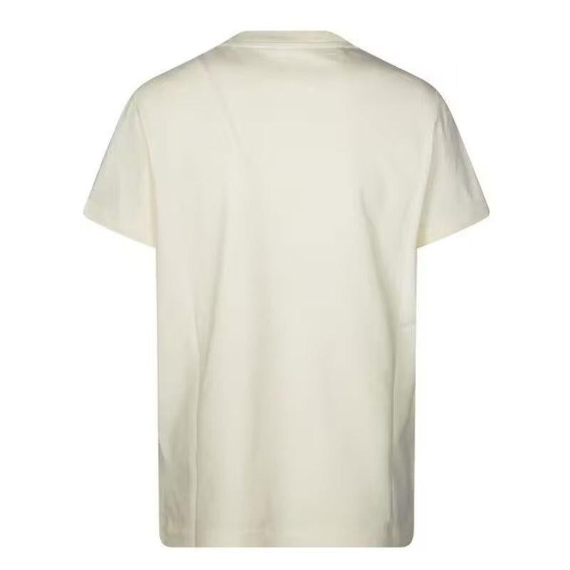Moncler Embroidered Logo Cotton T-Shirt White 8C00029 89AUO 034
