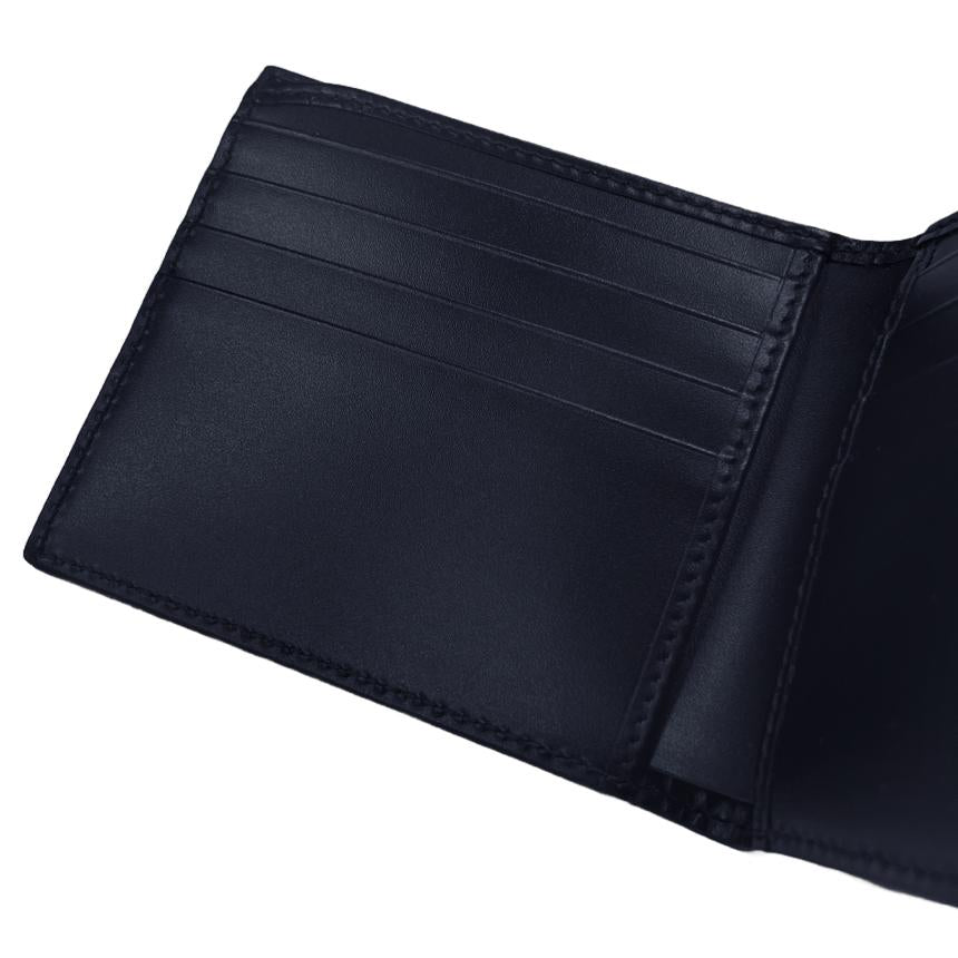 GUCCI Signature Guccissima Bifold Wallet Dark Navy 779836 CWC1N 4009