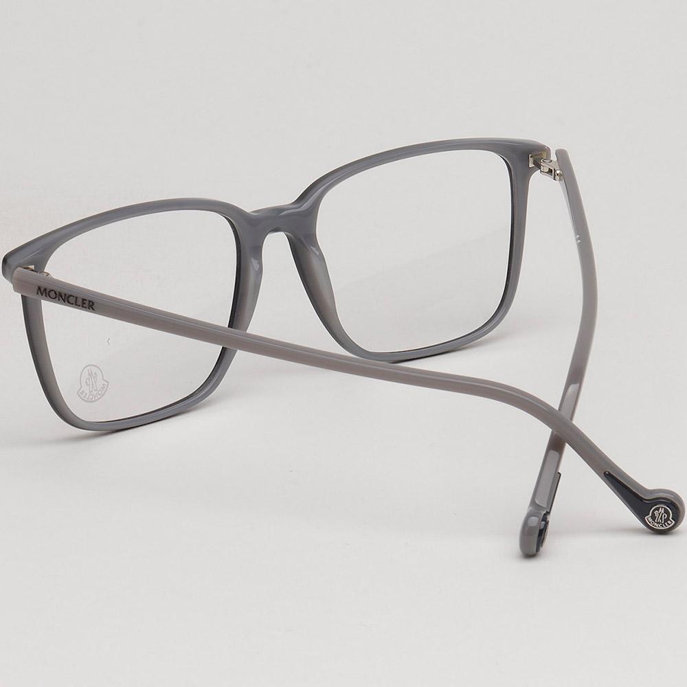 Moncler Gray Thin Acetate Oversized Unisex Eyeglass Frames
