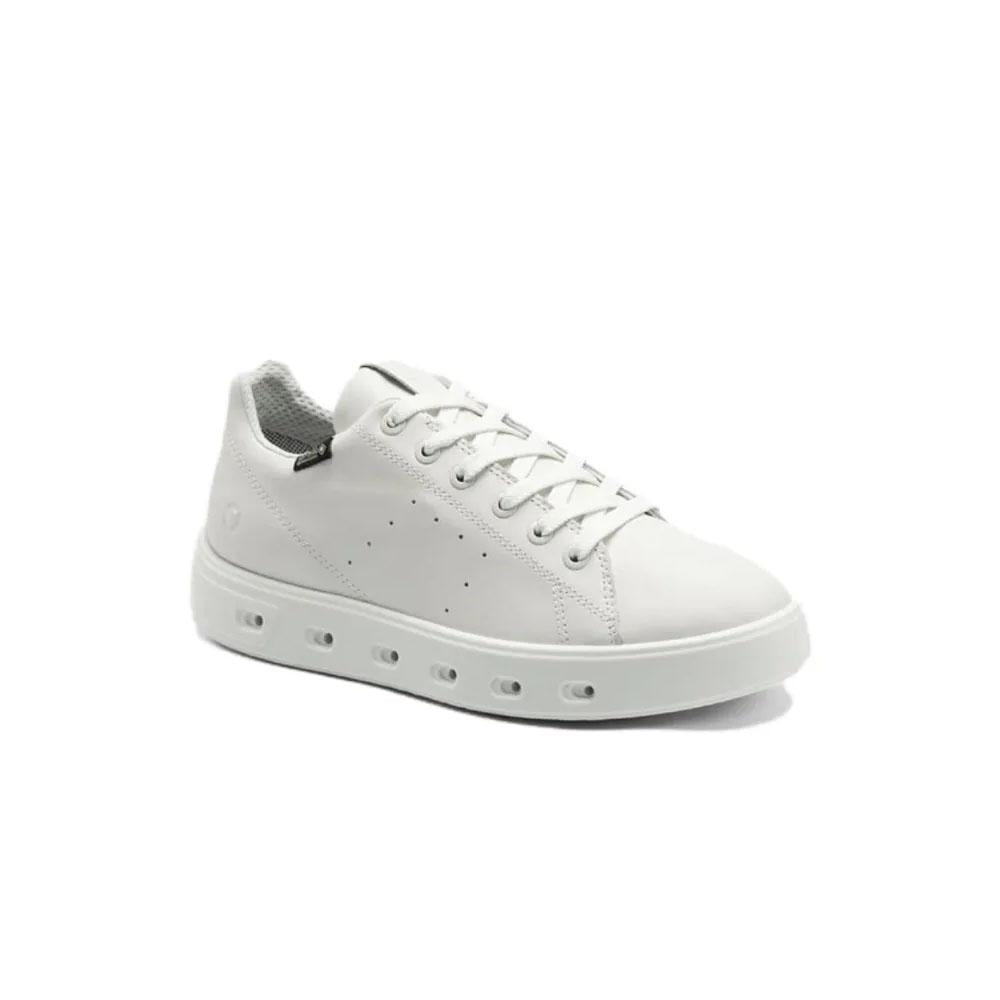 ecco Street 720 Leather GORE-TEX White Women’s Low-Top Sneakers 209763 01007