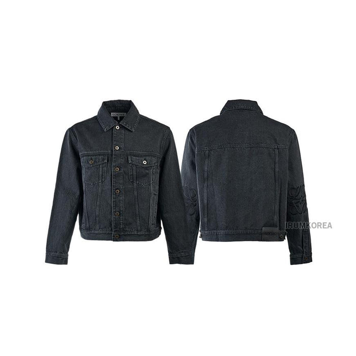LOEWE Men’s Anagram Denim Jacket Black H526 Y50W40