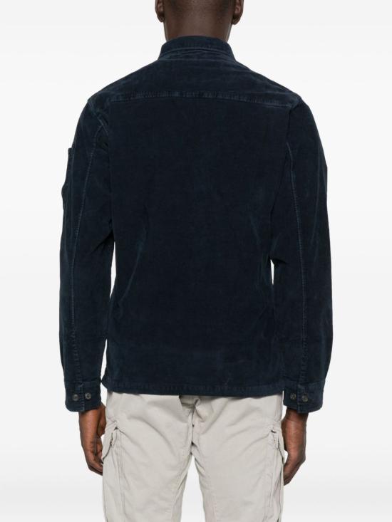 CP Company Corduroy Lens Long-Sleeve Button Shirt Total Eclipse