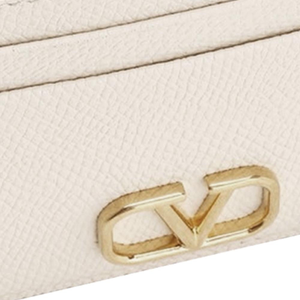 VALENTINO V Logo Signature Ivory Card Holder 3W0P0V32 SNP I16