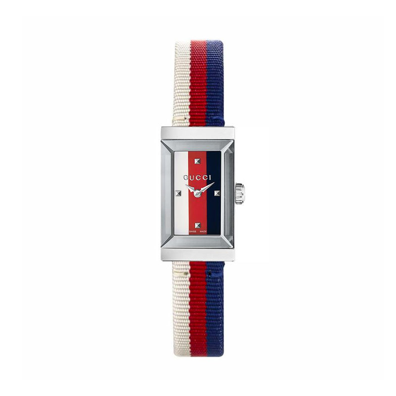 GUCCI Frame Nylon Quartz Women’s Watch 14x25mm YA147508 G