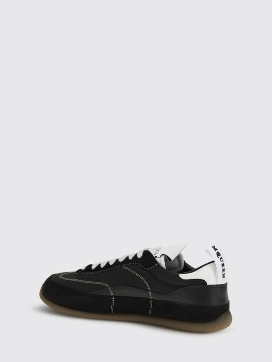 Alexander Mcqueen White Leather Low-Top Sneakers for M 854015WIAJN1192 BLACK DOM