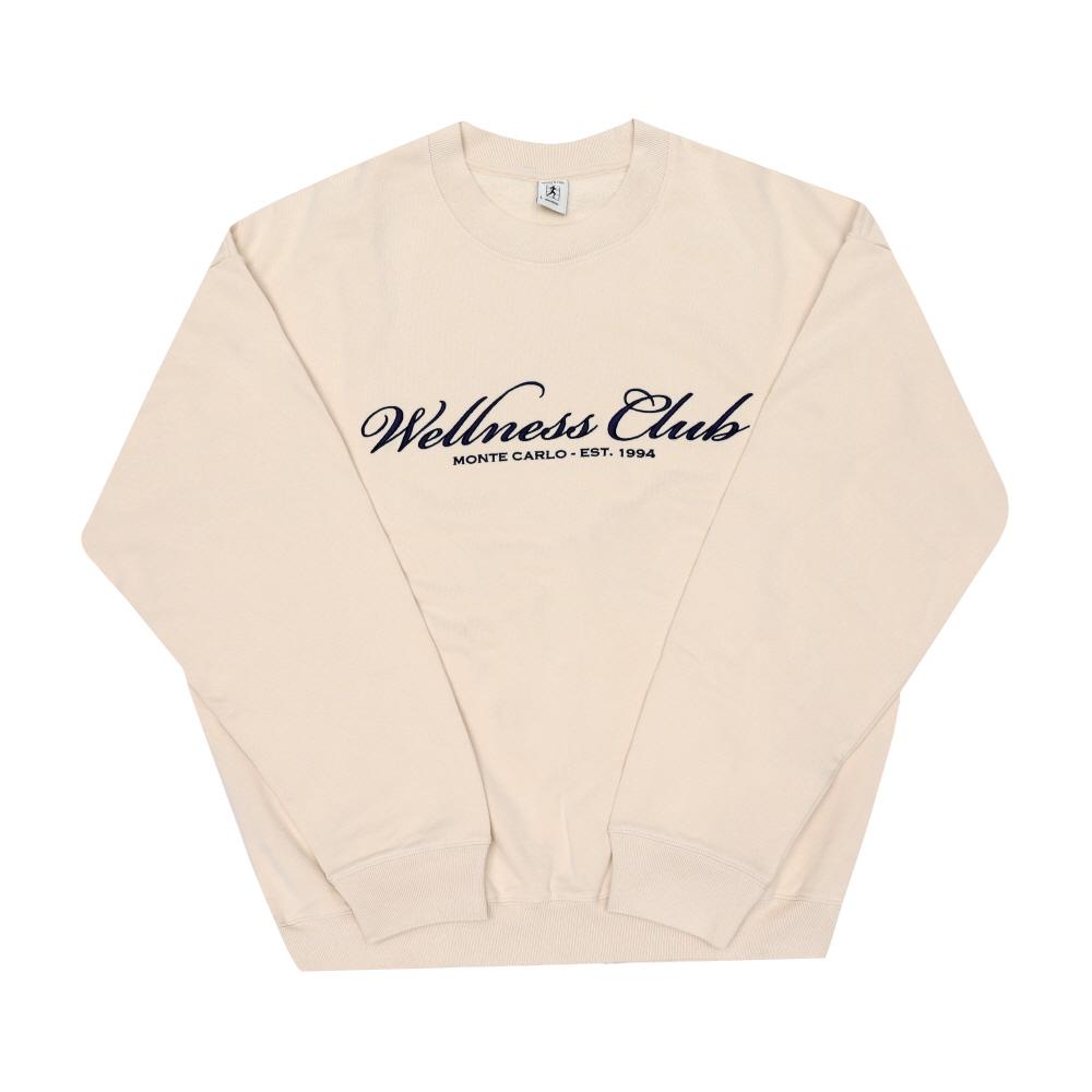 SPORTY&RICH Cream Unisex Sweatshirt ST071620081 CR01
