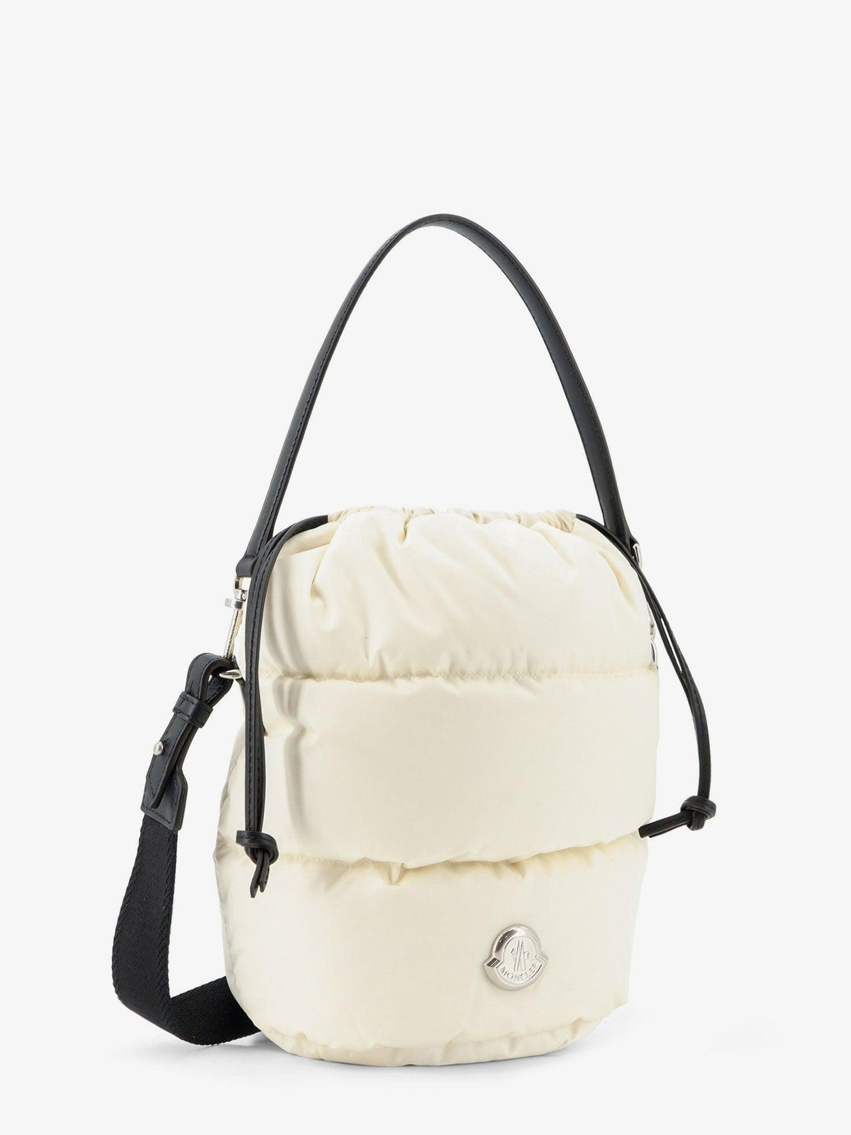 Moncler Leather Tote Shoulder Bag Black