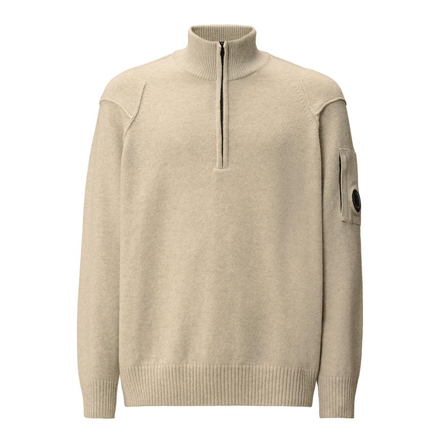 CP Company Men’s Lambswool Half-Zip Sweater 19CMKN709A 110149A M13