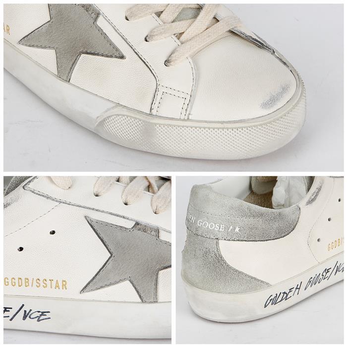 GOLDEN GOOSE Superstar Low Top Sneakers for Men White Leather F005359 11166