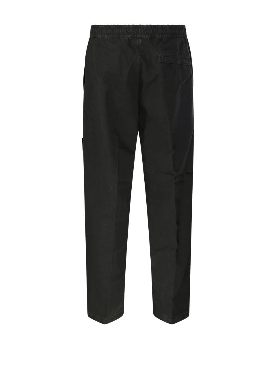 STONE ISLAND Cotton Cargo Pants for Men, Black