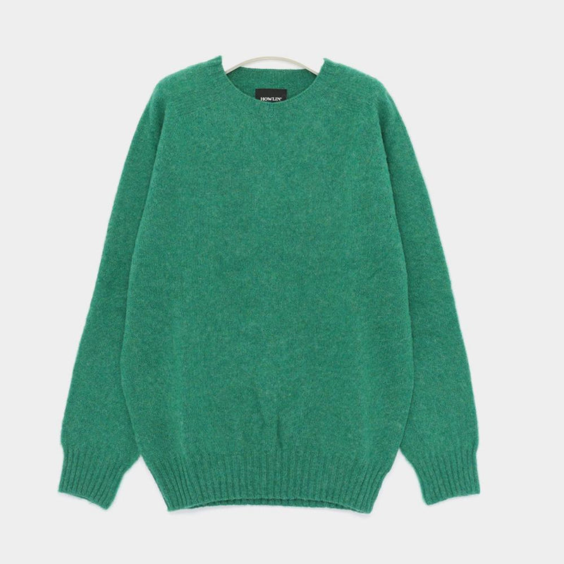 HOWLIN Shetland Wool Crewneck Sweater Green Men