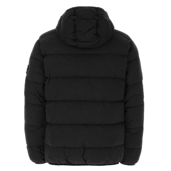 STONE ISLAND Men's Black Seamless Tunnel Down Puffer Logo Patch 791543728 V0029