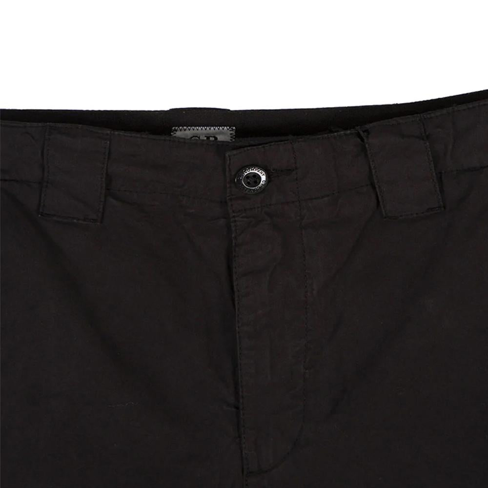 CP Company Lens Badge Cargo Pants Black Men’s Classic Trousers