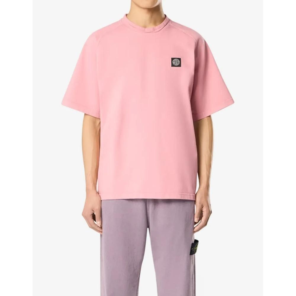 STONE ISLAND Heavy Organic Cotton Short Sleeve T-Shirt Men Gray