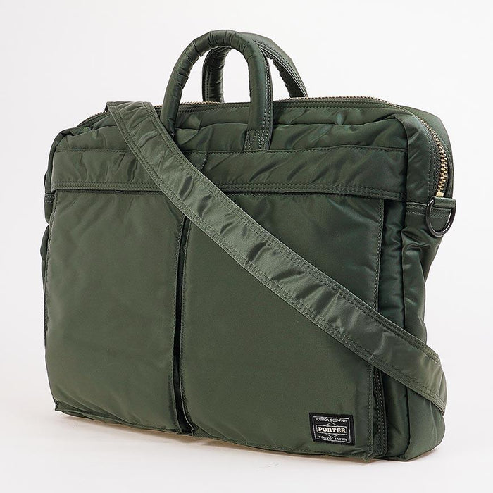 PORTER Tanker 2-Way Document Bag Briefcase Black Nylon Unisex