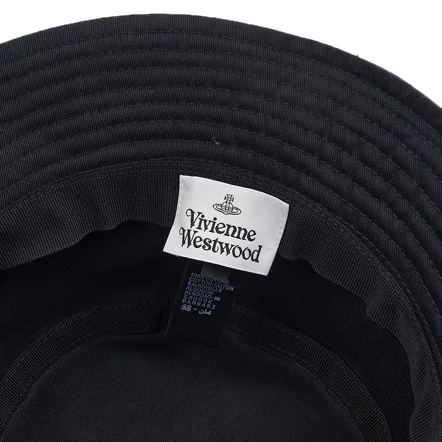 Vivienne Westwood Unisex Logo Embroidered Bucket Hat Black