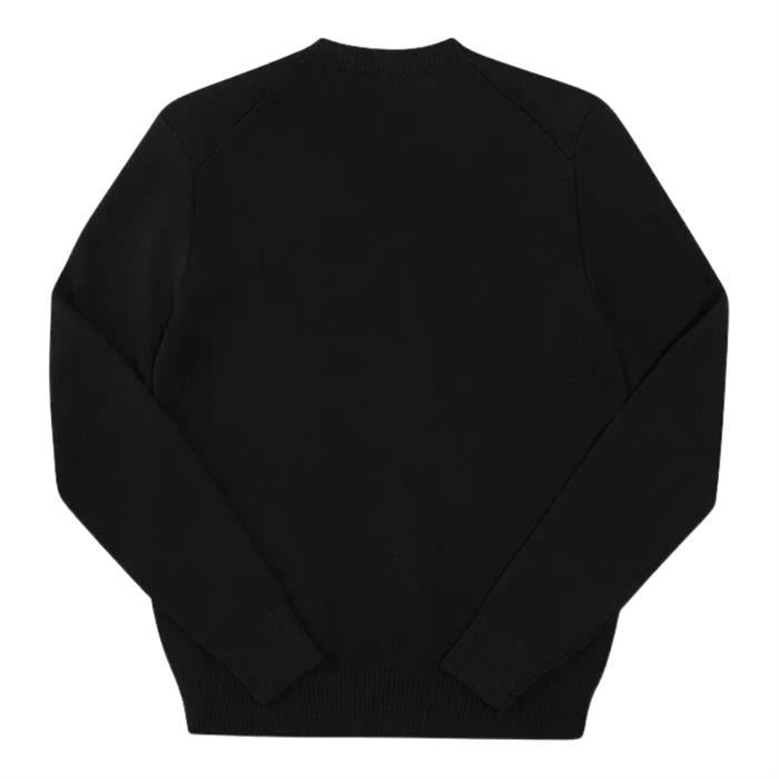 AMI Chainstitch Heart Logo Merino Wool Crewneck Sweater Men