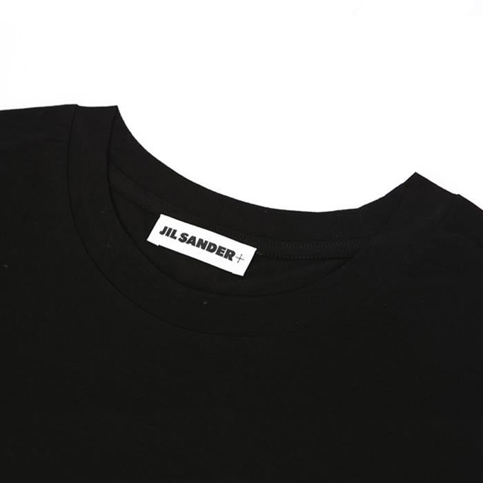 JIL SANDER Black Cotton Short Sleeve Crewneck T-Shirt