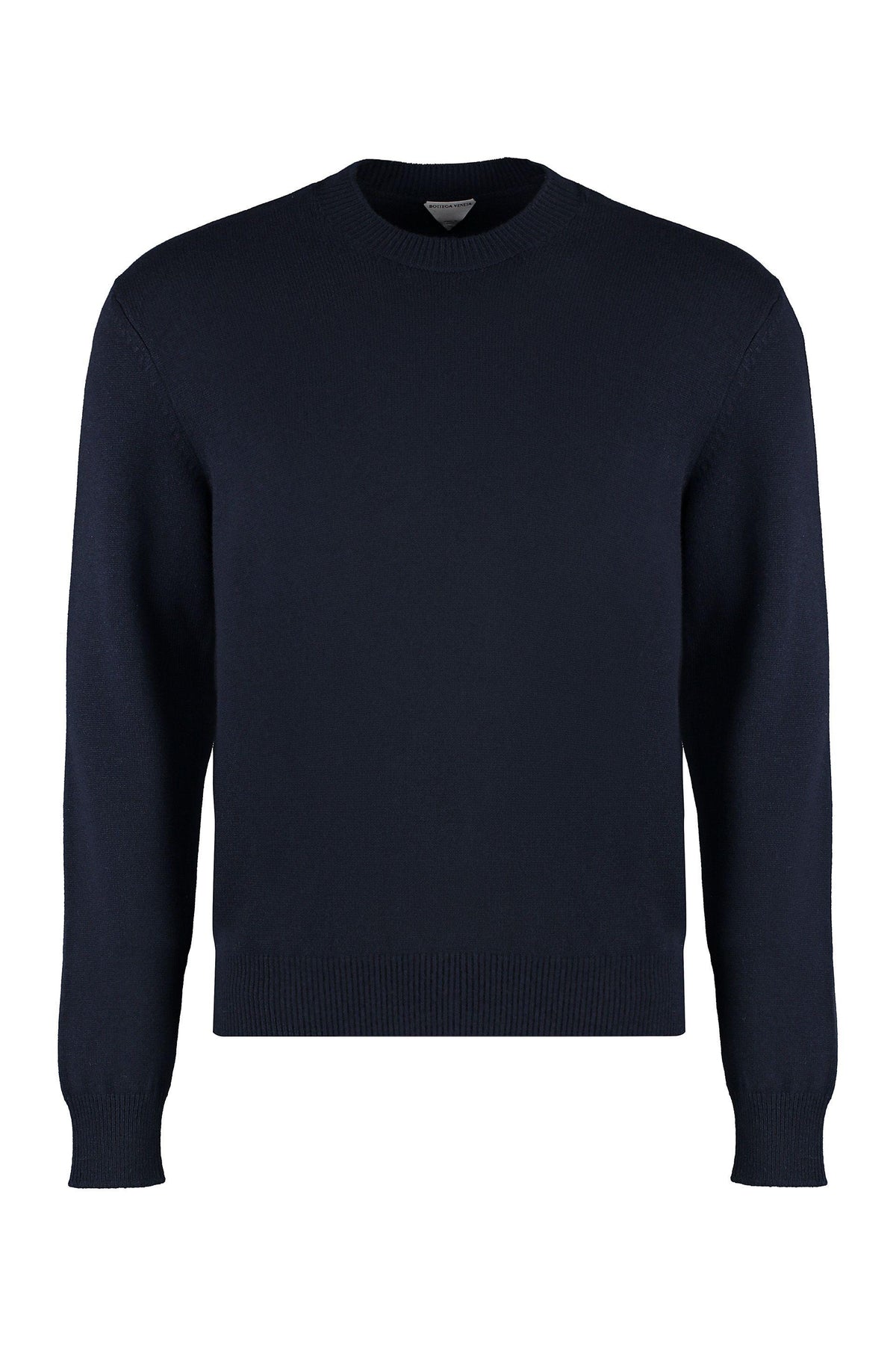 Bottega Veneta Navy Wool Crewneck Knit Sweater for Men